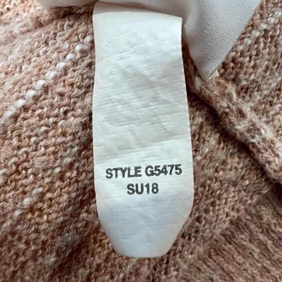 Madewell XXS Ryder Striped Open Longline Cardigan Blush Pink - Picture 7 of 7